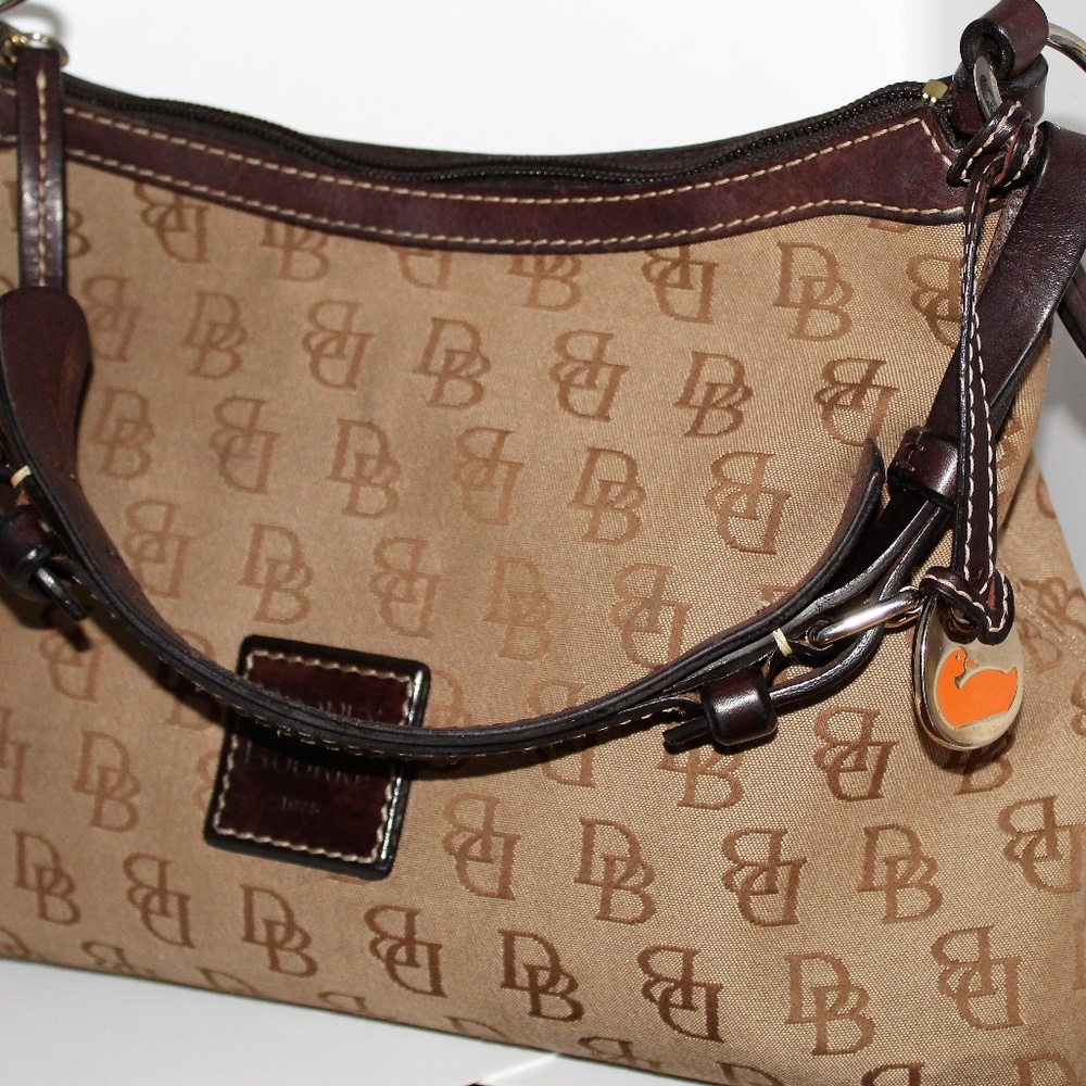 Dooney & Burke Signature Canvas/Leather Handbag
